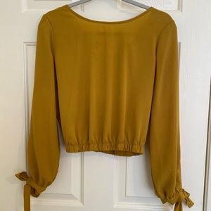 Mustard Yellow Crop Top